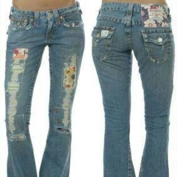 True Religion Denim - True Religion | Woodstock Patchwork Flare Jeans